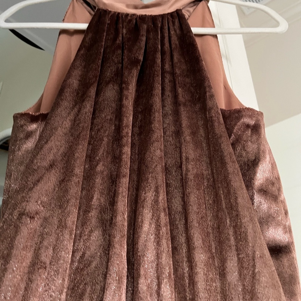Ramy Brook Elegant Ellin Shimmer Velvet Halter Dress size small - Picture 4 of 5